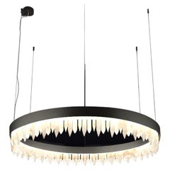 Urano Brushed Black 60 Pendant Light 1 by Alabastro Italiano