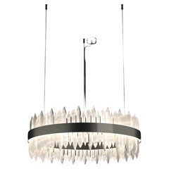 Urano Brushed Black 60 Pendant Light 2 by Alabastro Italiano