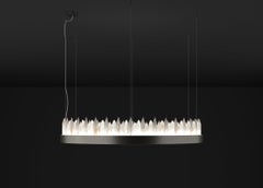 Urano Brushed Black 60 Pendant Light 3 by Alabastro Italiano