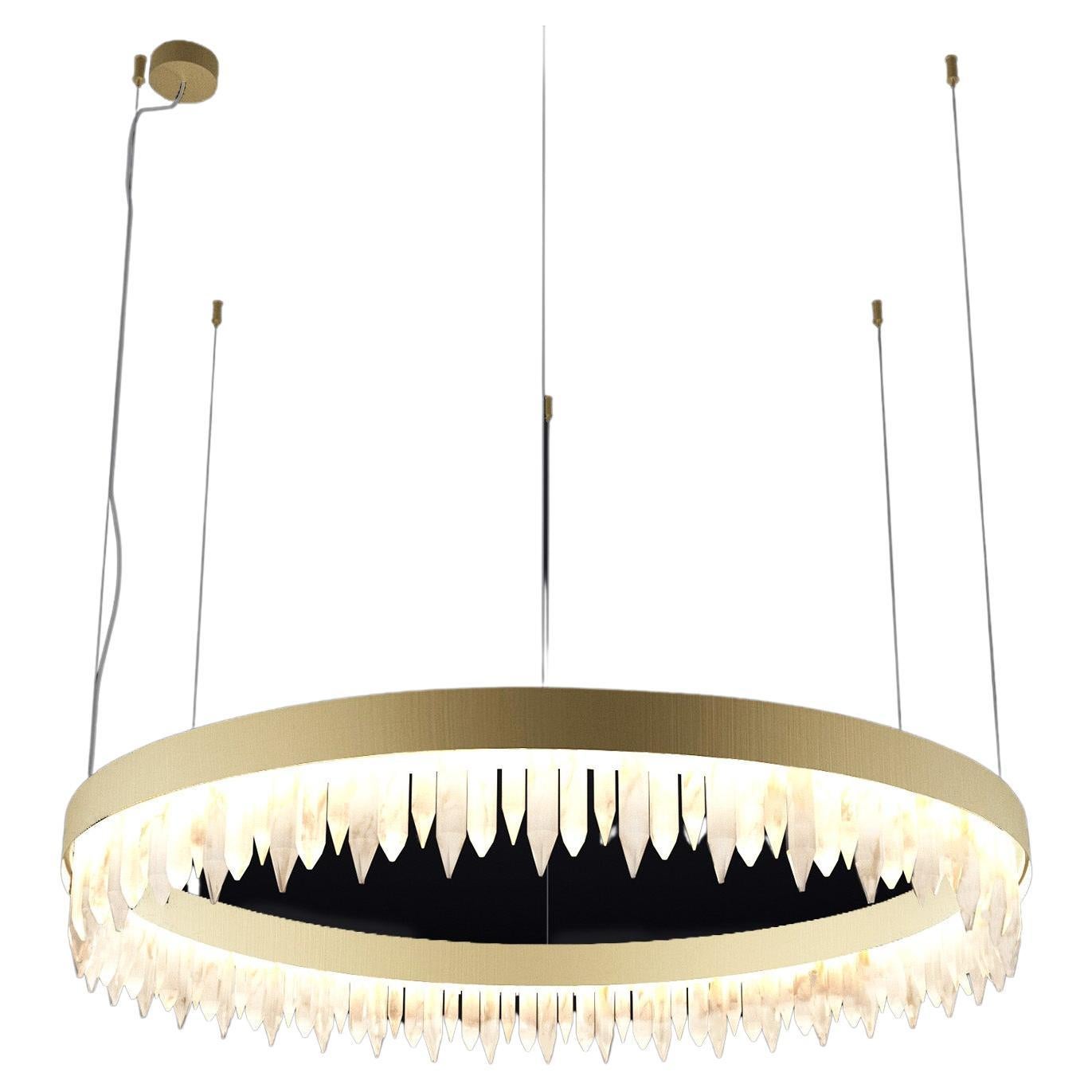 Urano Brushed Brass 60 Pendant Light 1 by Alabastro Italiano