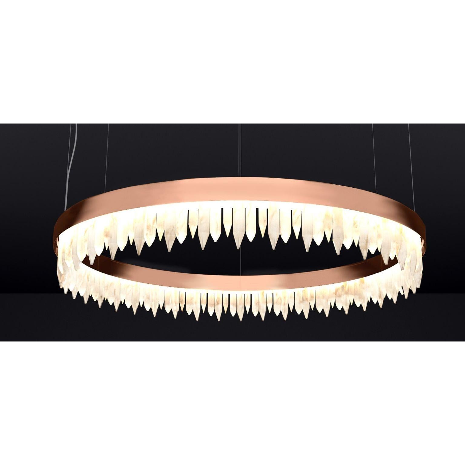 Urano Copper 80 Pendant Light 1 by Alabastro Italiano In New Condition For Sale In Geneve, CH