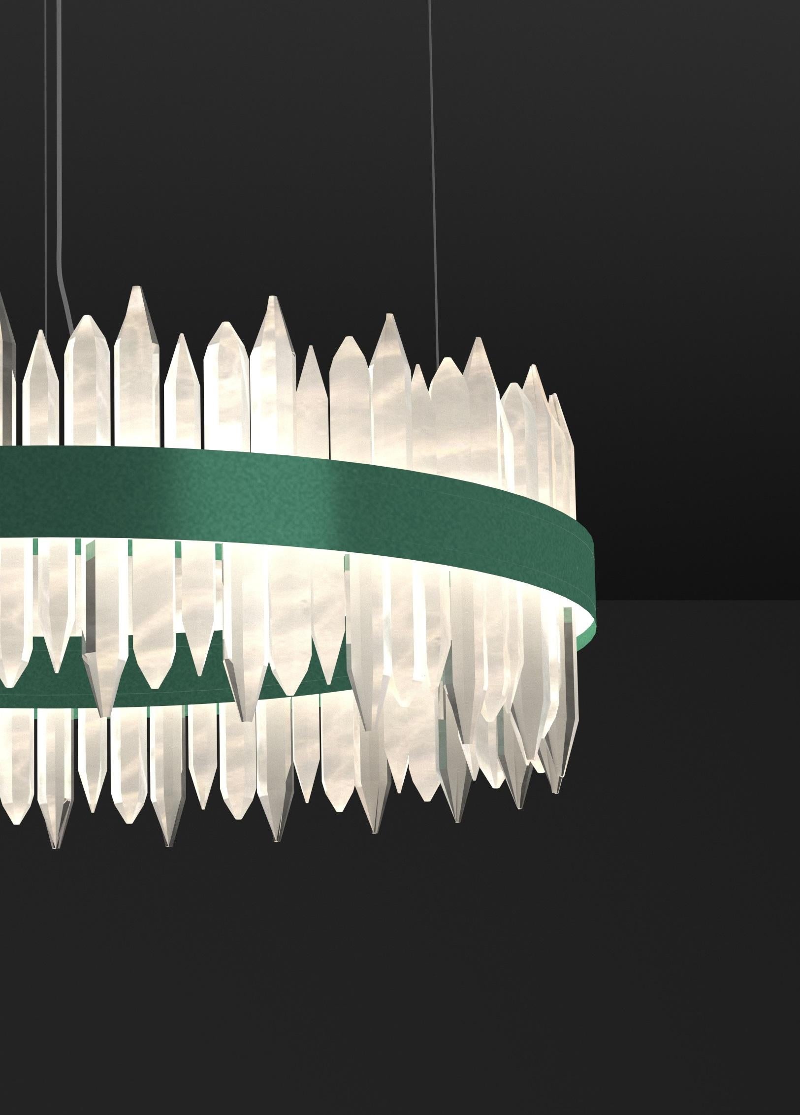 Other Urano Freedom Green 100 Pendant Light 2 by Alabastro Italiano For Sale