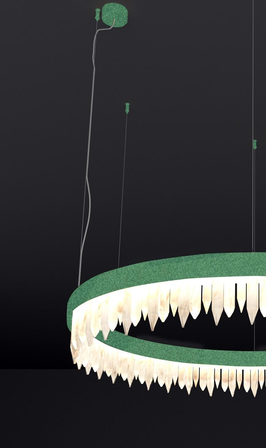 Other Urano Freedom Green 80 Pendant Light 1 by Alabastro Italiano For Sale
