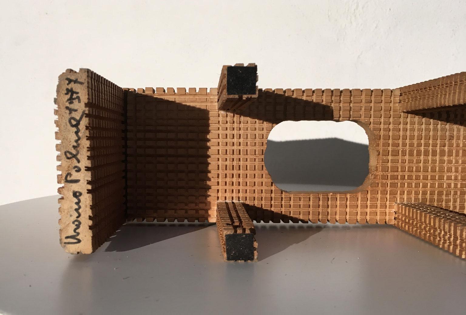 1977 Italy Wooden Abstract Sculpture by Urano Palma Non Dialogo No Words For Sale 11