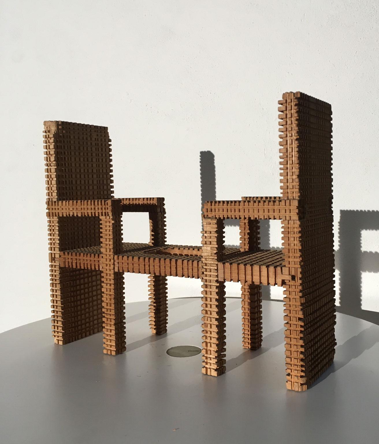 1977 Italy Wooden Abstract Sculpture by Urano Palma Non Dialogo No Words For Sale 13