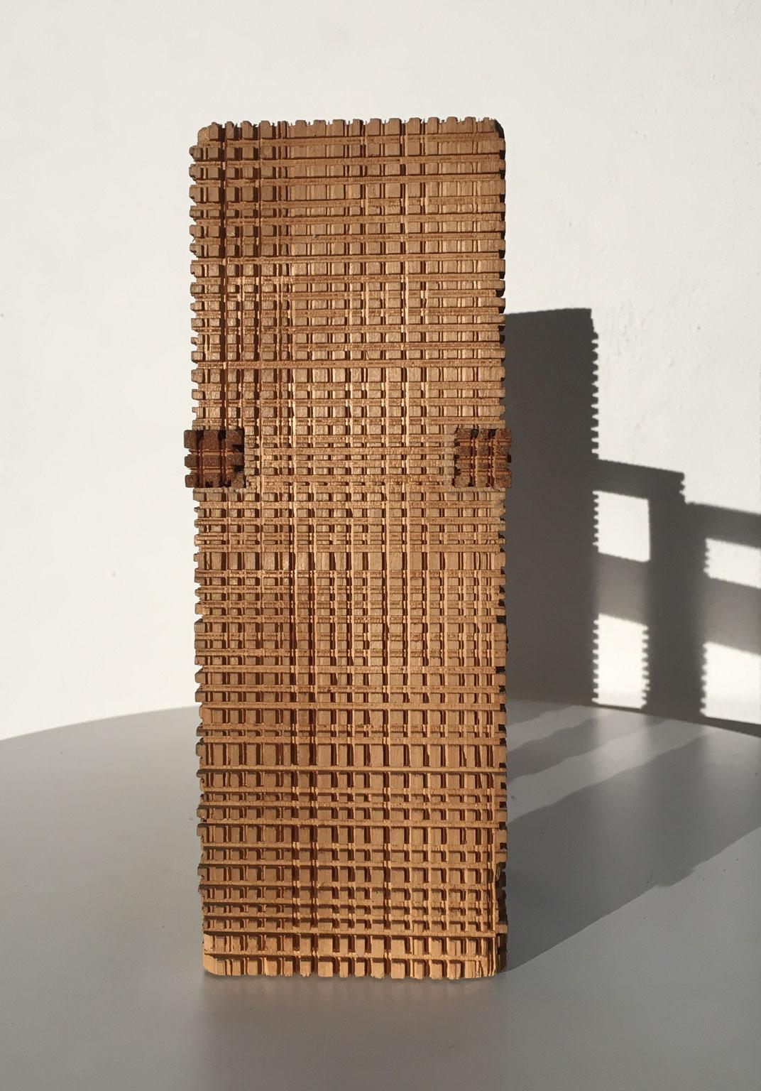 1977 Italy Wooden Abstract Sculpture by Urano Palma Non Dialogo No Words For Sale 15