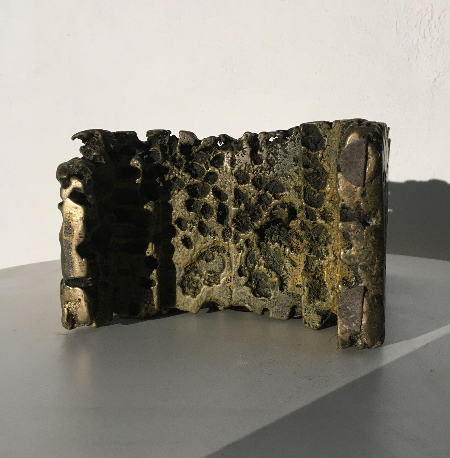 1985 Italia Escultura abstracta de bronce de Urano Palma Trono de Bronzo en venta 13