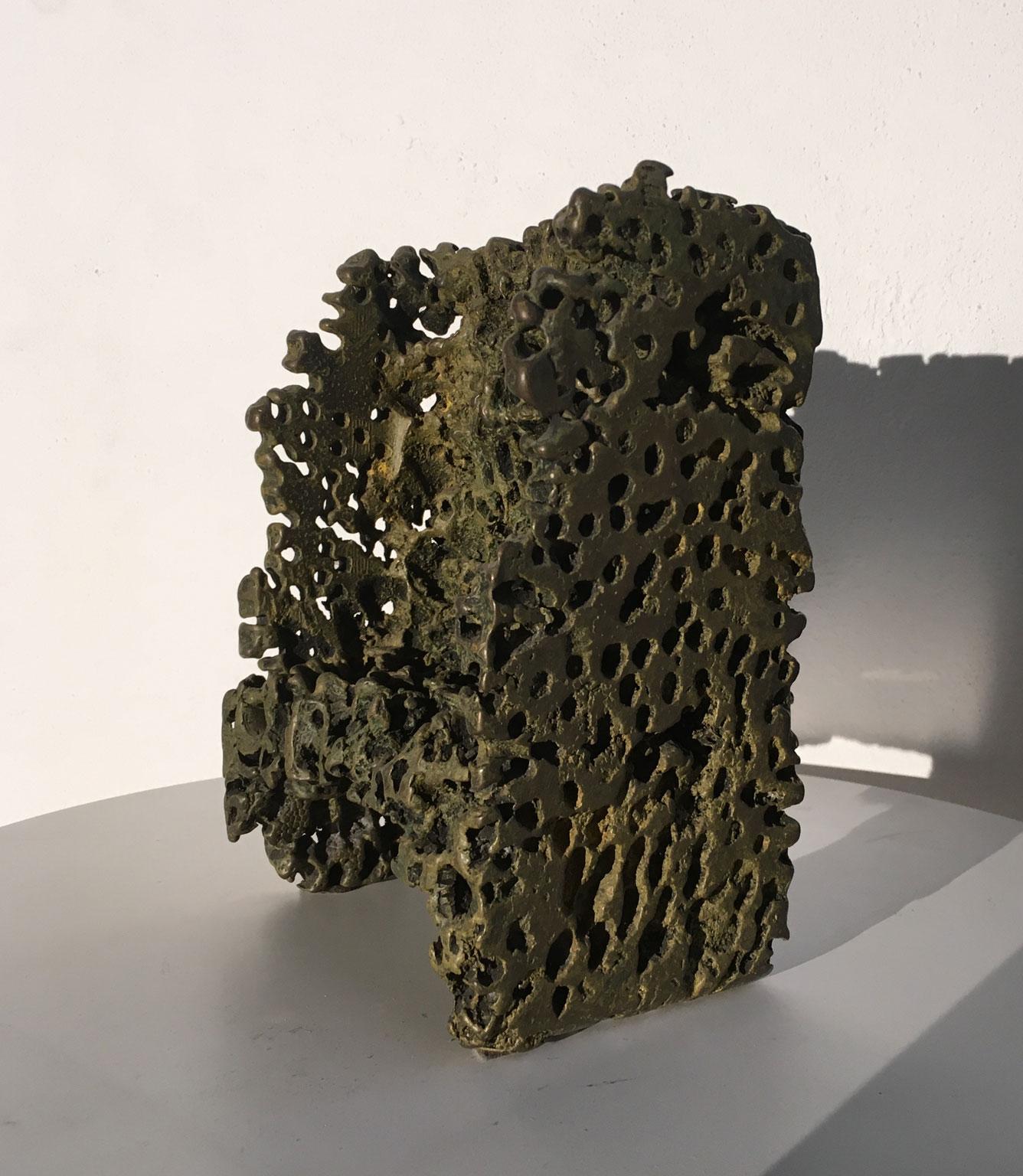 1985 Italia Escultura abstracta de bronce de Urano Palma Trono de Bronzo en venta 17