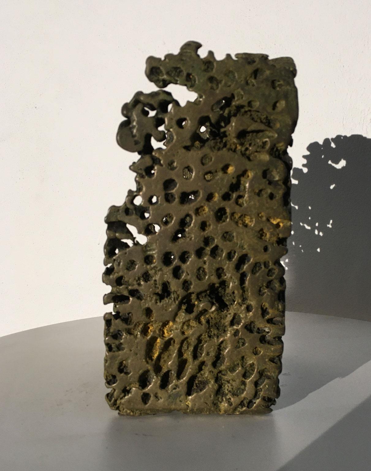 1985 Italia Escultura abstracta de bronce de Urano Palma Trono de Bronzo en venta 5