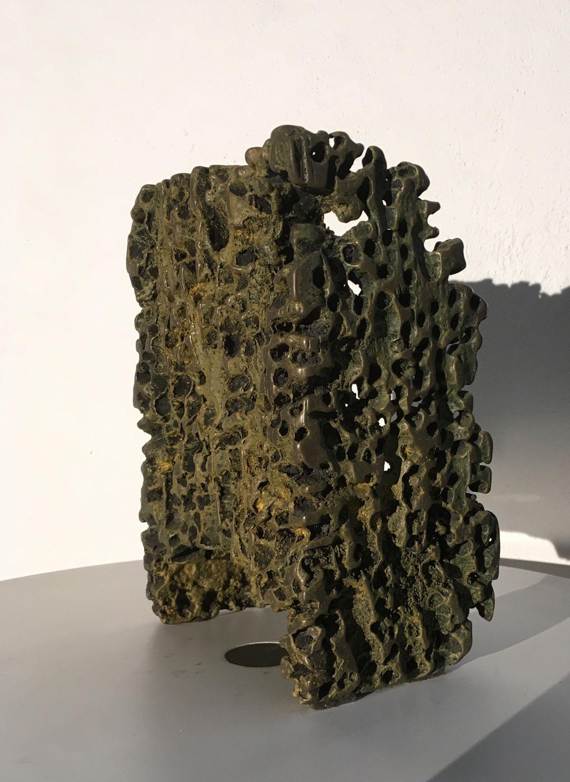 1985 Italia Escultura abstracta de bronce de Urano Palma Trono de Bronzo en venta 8