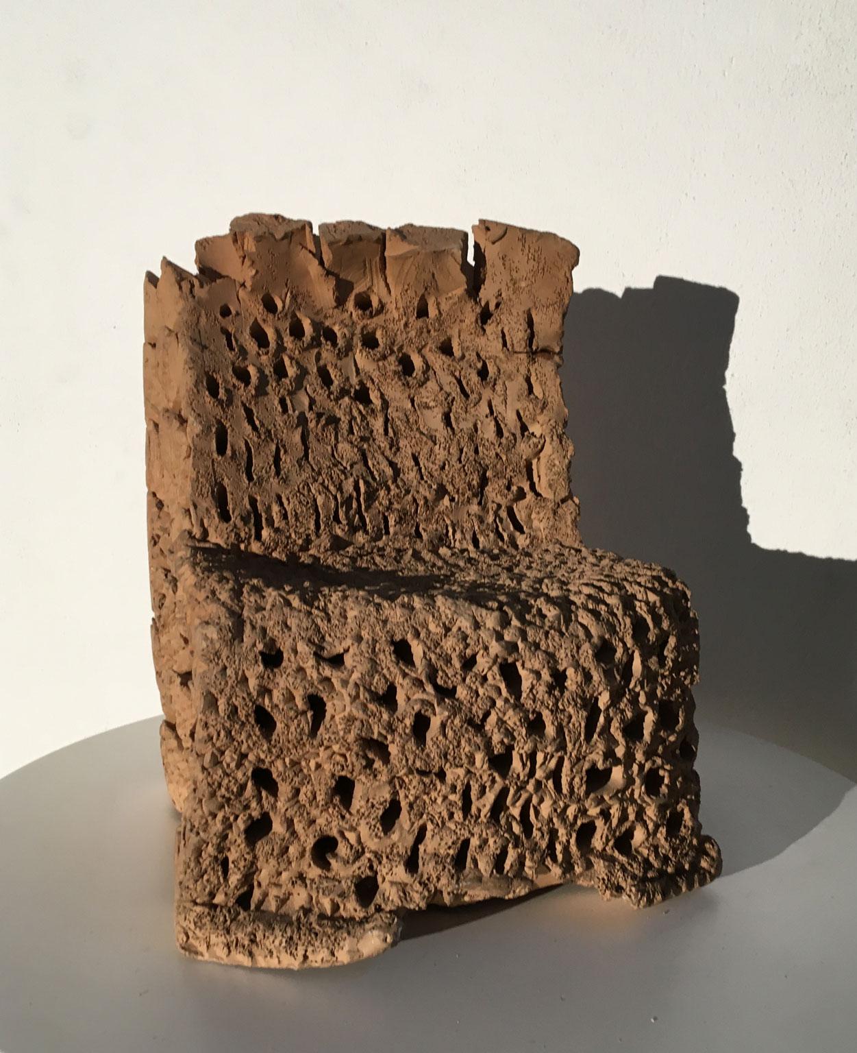Sculpture abstraite du trône en terre cuite d'Urano Palma, Italie, 1985 en vente 8