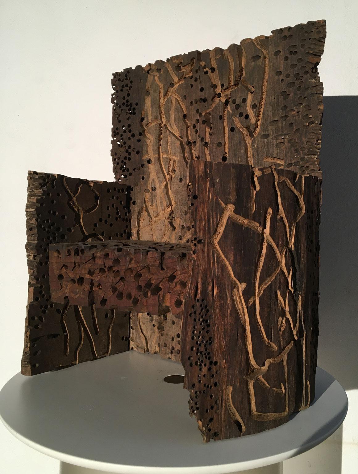 1985 Italia Scultura astratta in legno di Urano Palma Grande Trono Grande in vendita 15