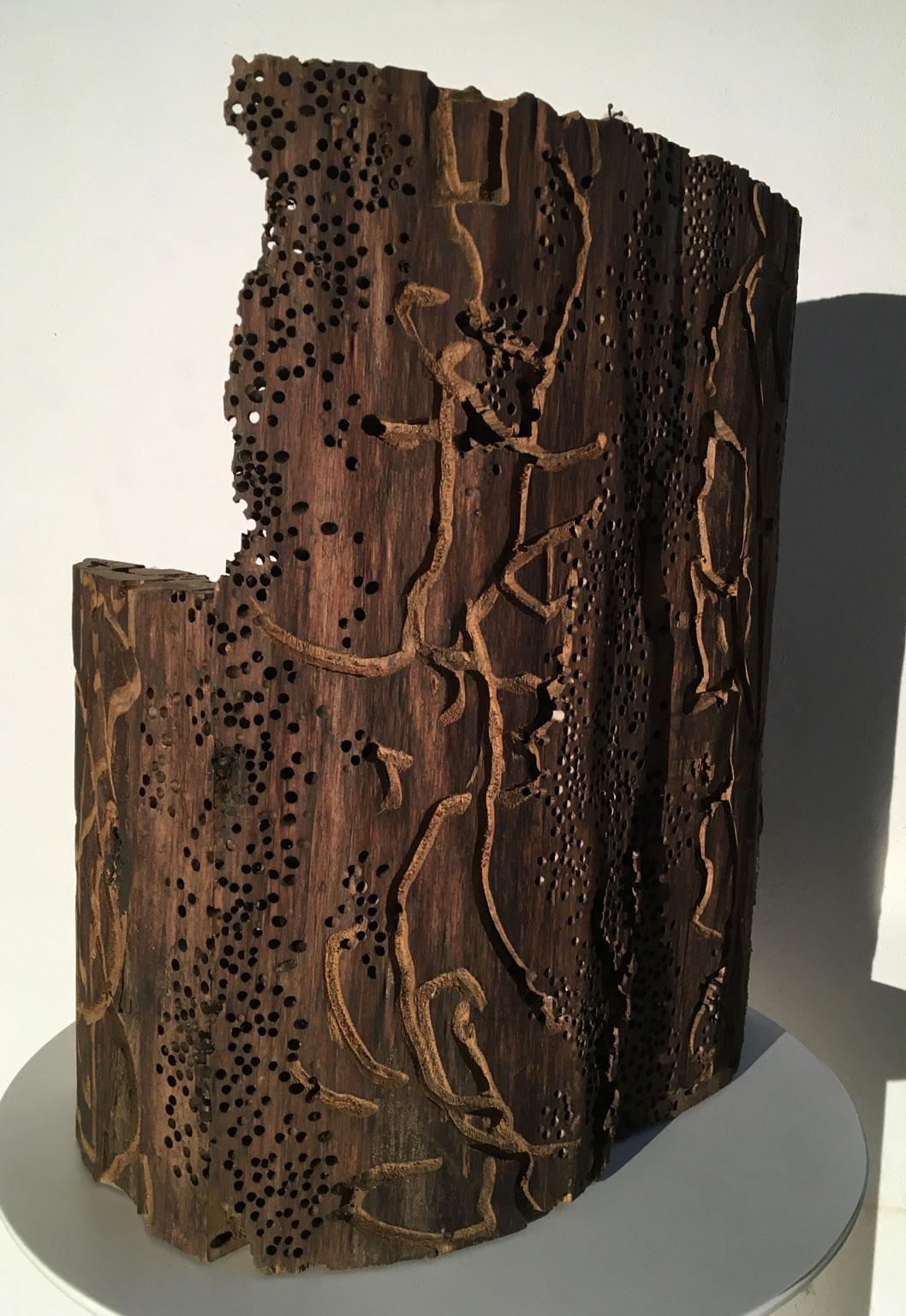 1985 Italia Scultura astratta in legno di Urano Palma Grande Trono Grande in vendita 5