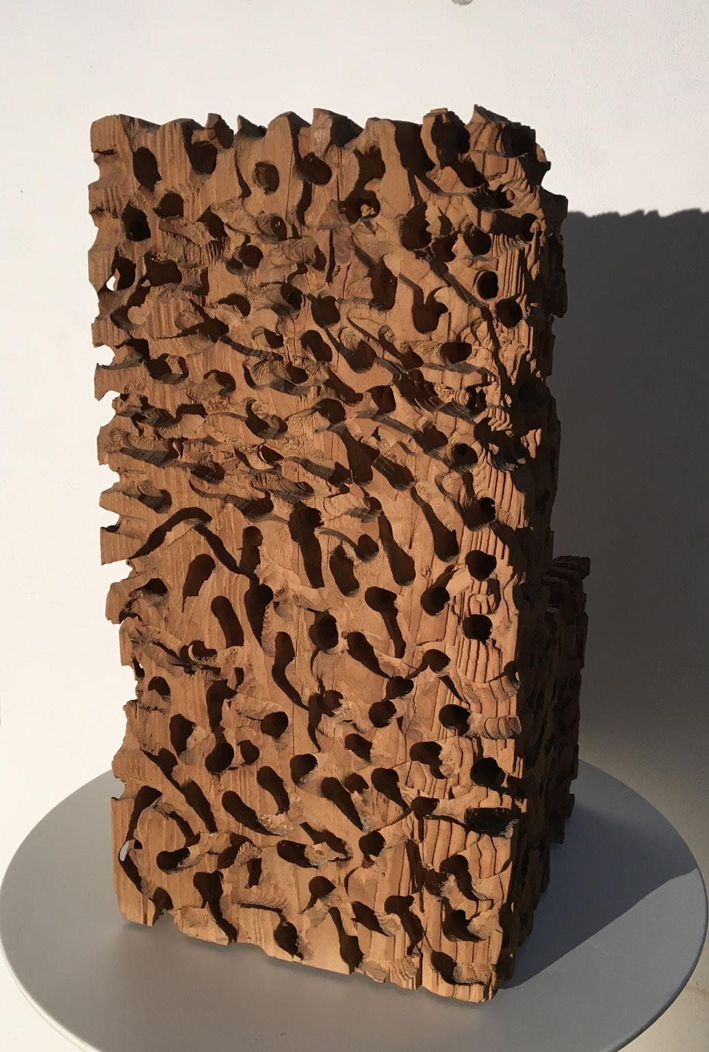 1985 Scultura astratta in legno di Urano Palma Sedia Le sedie in vendita 6