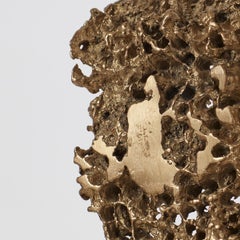 Sedia scultura in bronzo Urano Palma - Italia, anni '80