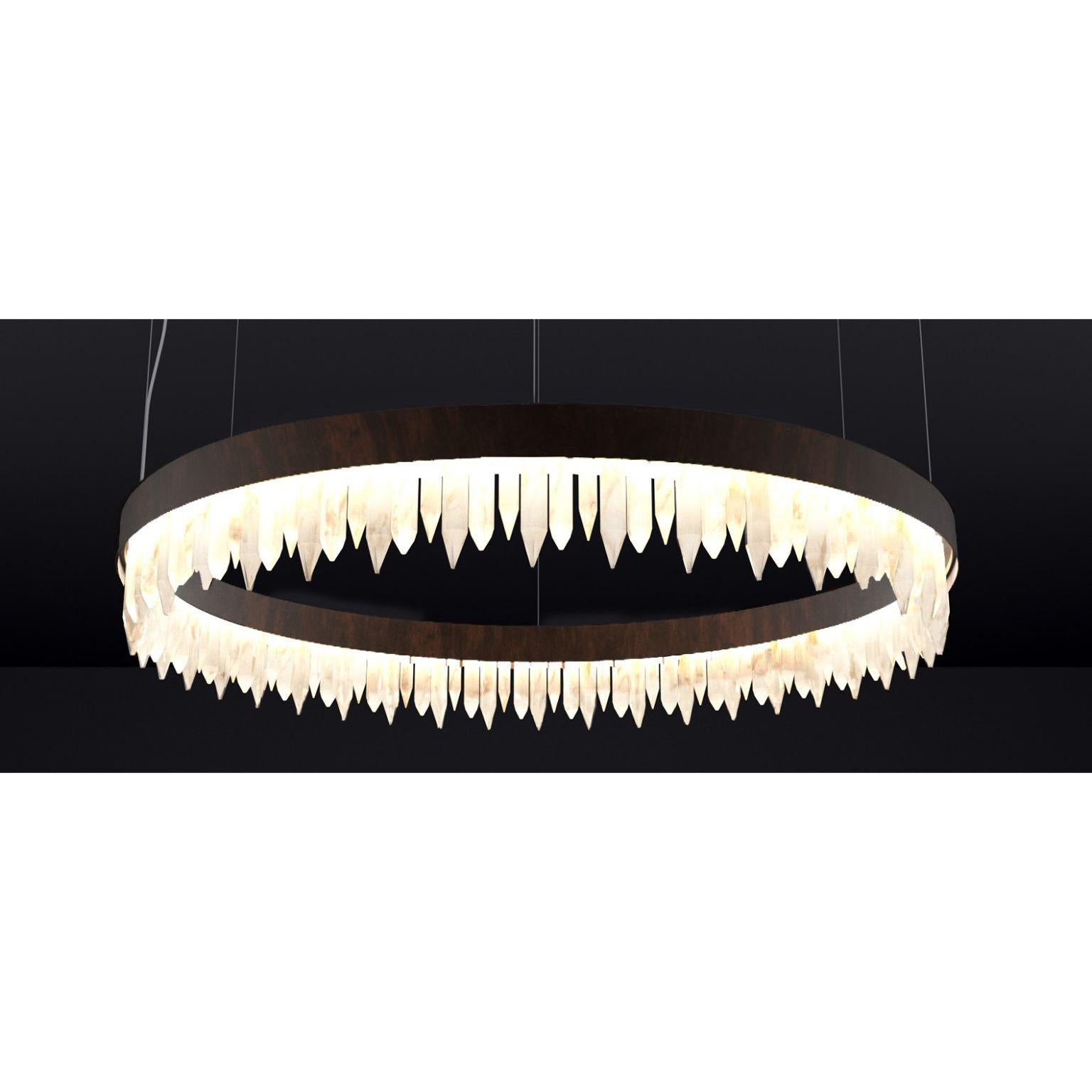 Other Urano Ruggine of Florence 120 Pendant Light 1 by Alabastro Italiano For Sale