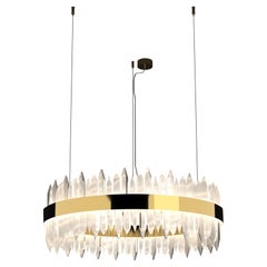 Lámpara Colgante Urano Oro Brillante 120 2 by Alabastro Italiano