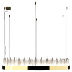 Urano Oro Brillante 120 Luz Colgante 3 by Alabastro Italiano