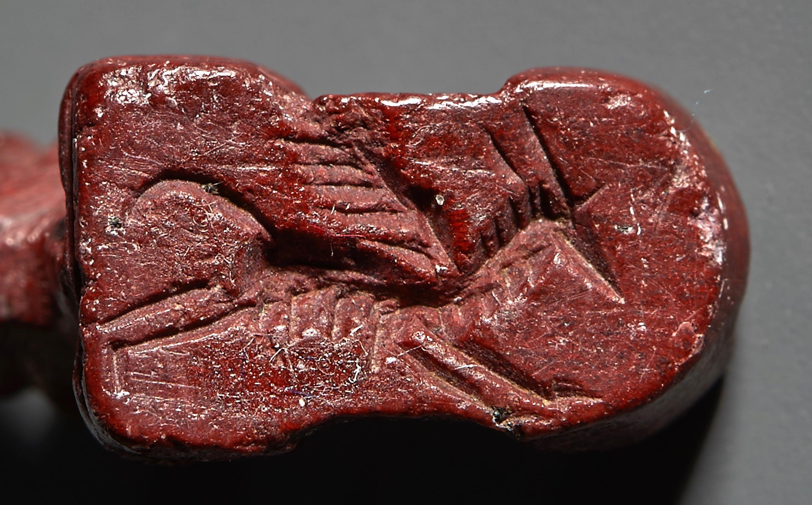 Prehistoric Urartu Seal Amulet in the Form of a Reclining Bovine For Sale