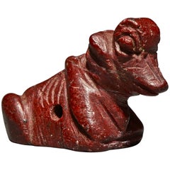 Antique Urartu Seal Amulet in the Form of a Reclining Bovine