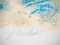 Lavendelfelder in der Provence - Signierte Original-Lithographie