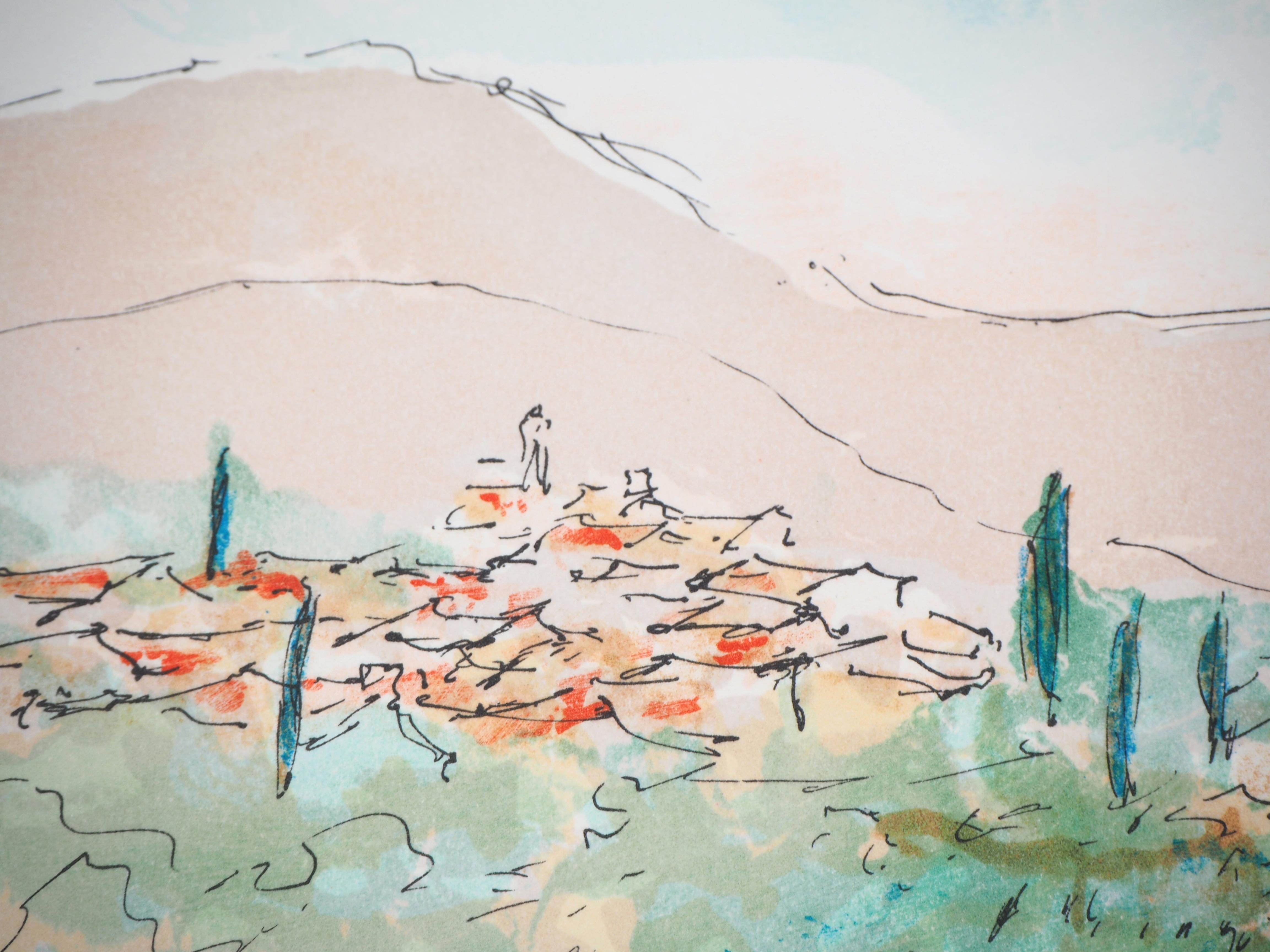 Urbain HUCHET
Lavender Fields in Provence 

Original lithograph
Signed in pencil
Numbered on /300
On vellum 37.5 x 47.8 cm (c. 14.5 x 18.5 inch)

Excellent condition