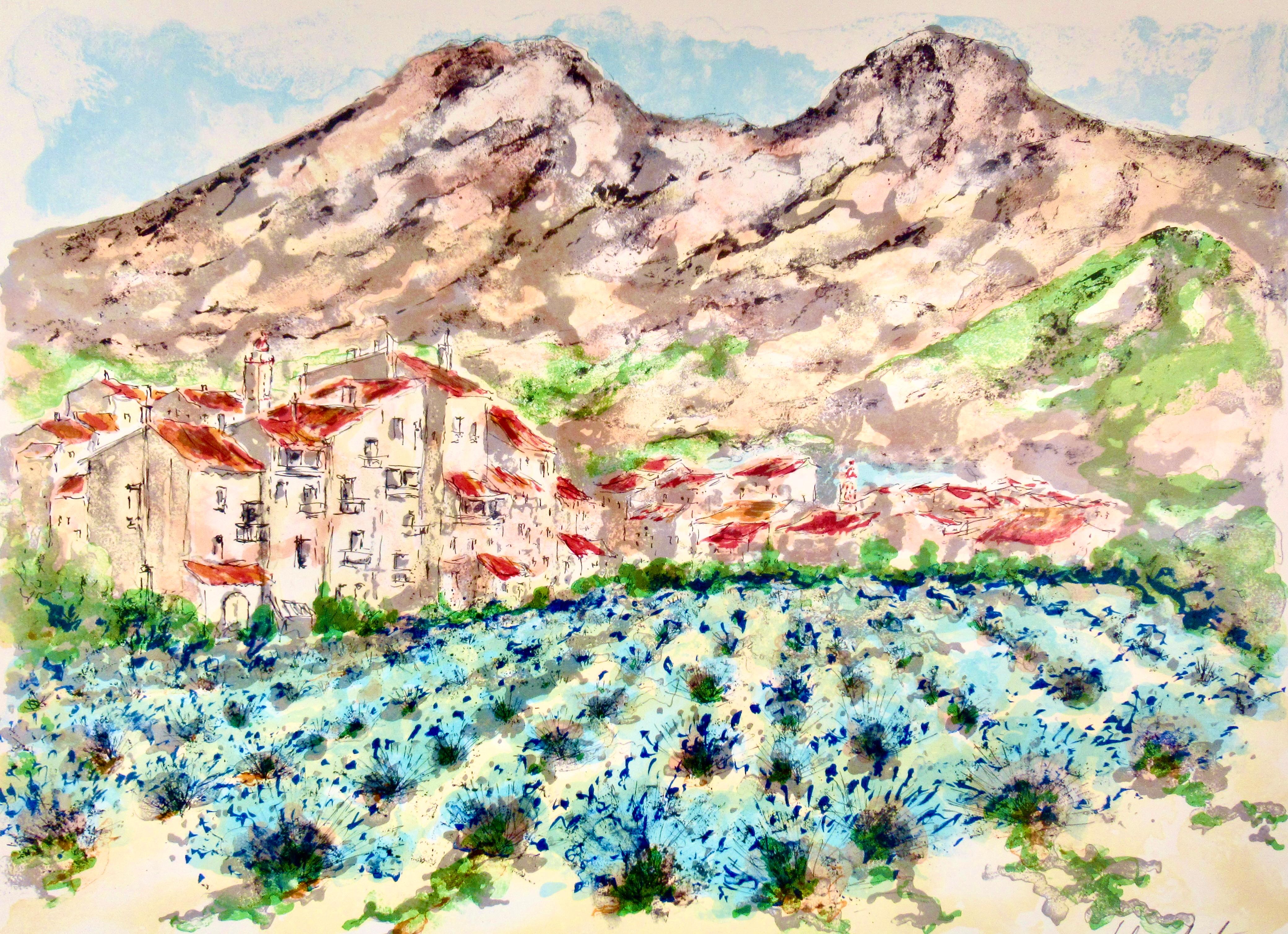 Les Lavandes - Print by Urbain Huchet
