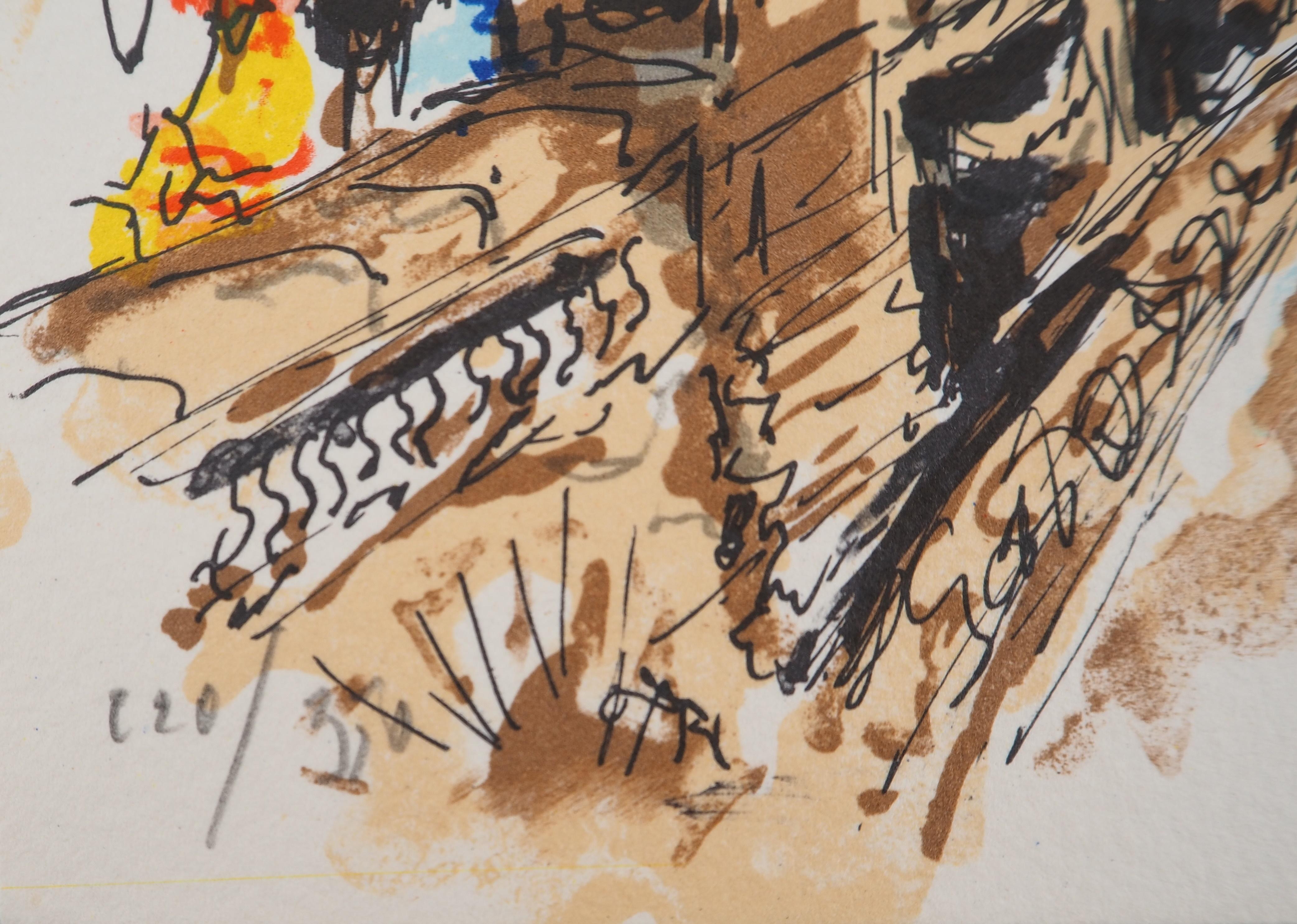 Urbain HUCHET
París : Puente Alexandre III, c. 1980

Litografía original
Firmado a lápiz por el artista
Numerado / 350 ejemplares
Sobre vitela Arches 15 x 18 cm (c. 6 x 7 in)

Excelente estado

