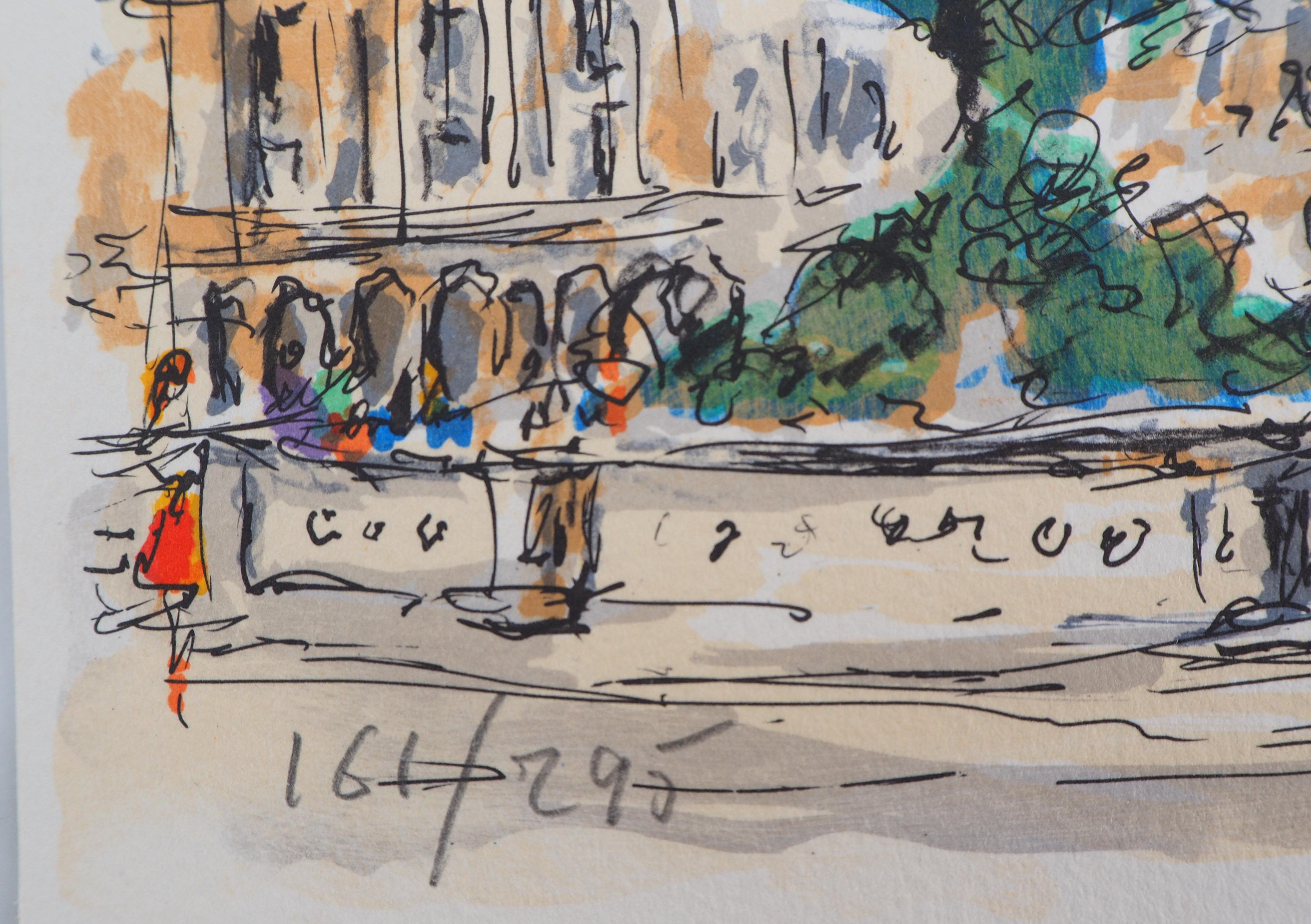 Urbain HUCHET
Paris : Place de la Concorde et Ambassade américaine

Lithographie originale, 1960
Signé au crayon par l'artiste
Numéroté / 295 exemplaires
Sur papier vélin, format 19 x 28 cm (environ 8 x 11 pouces)

Excellent état