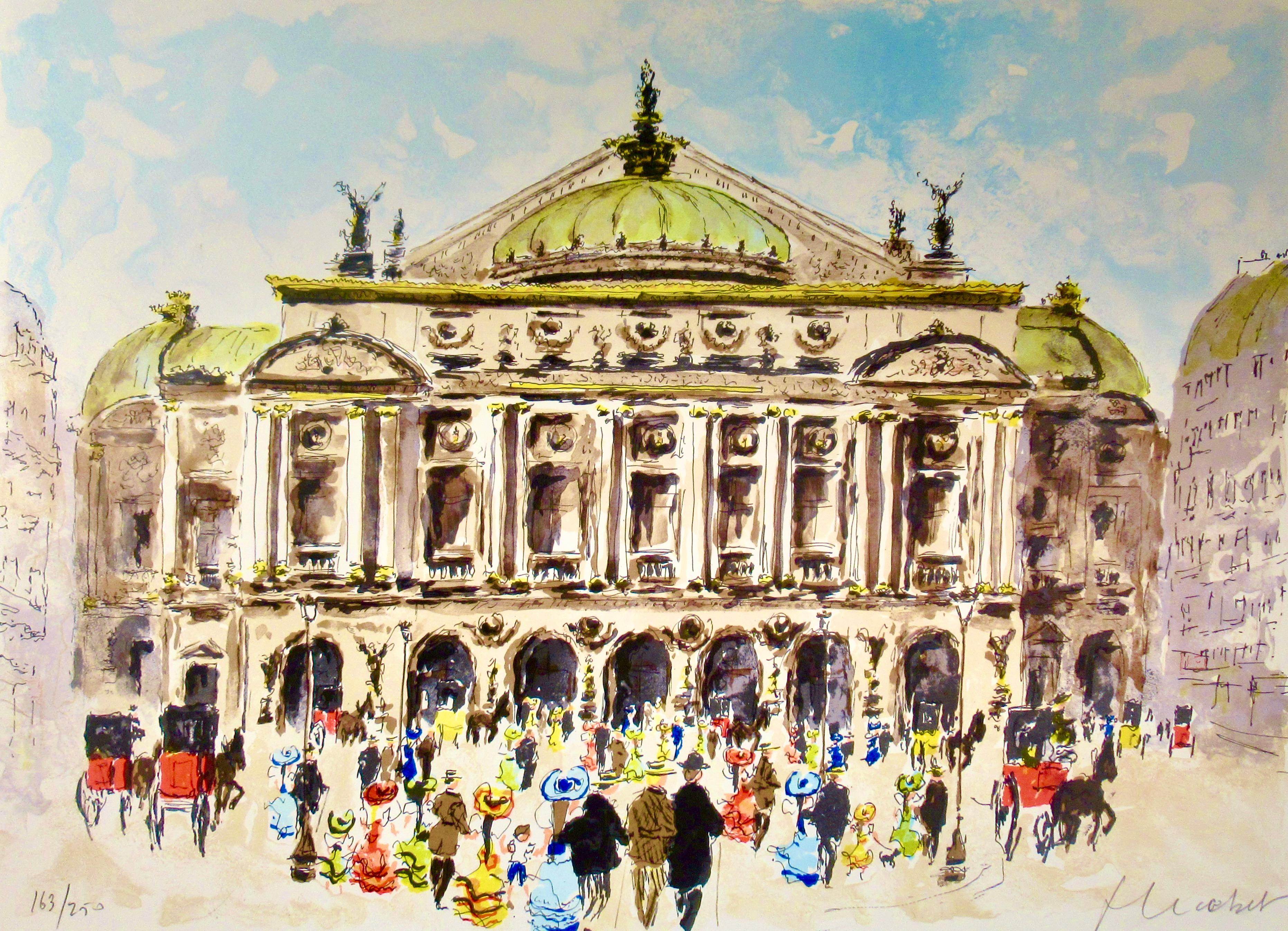 Paris, l'Opera – Print von Urbain Huchet