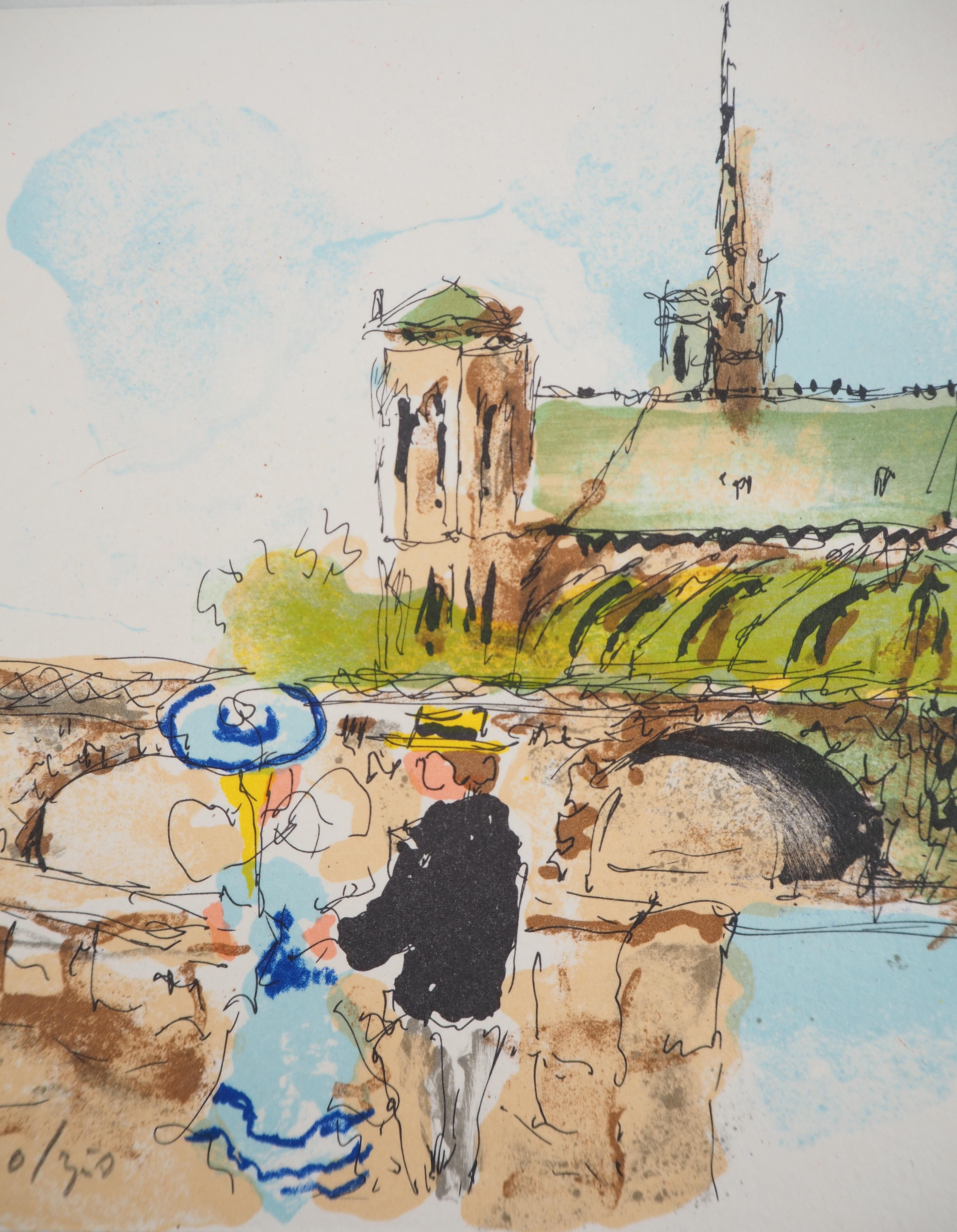 Urbain HUCHET
París : Amantes cerca de Notre Dame, c. 1980

Litografía original
Firmado a lápiz por el artista
Numerado / 350 ejemplares
Sobre vitela Arches 14 x 17 cm (c. 6 x 7 in)

Excelente estado

