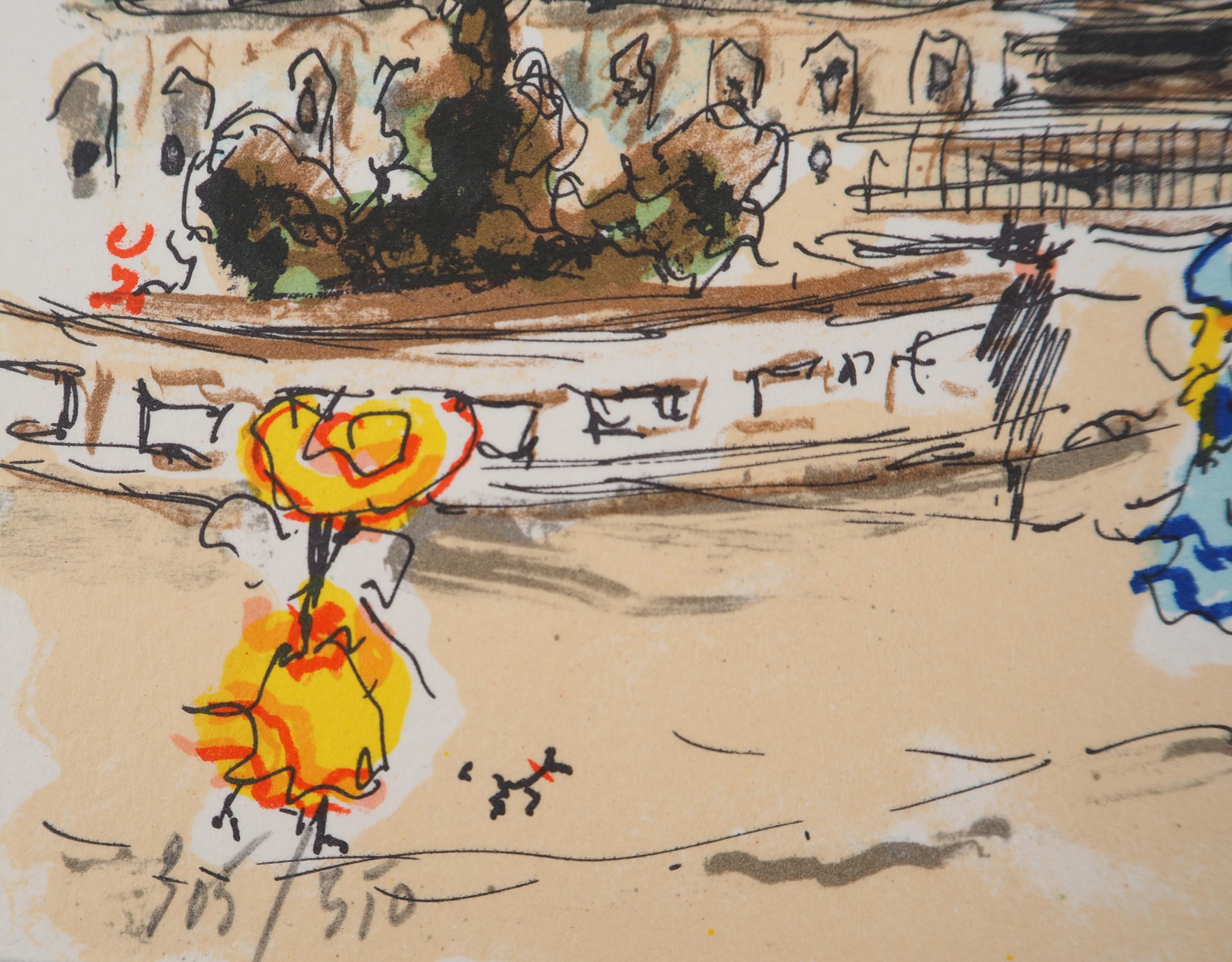 Urbain HUCHET
Paris : Obelisk at Champs Elysees , c. 1980

Original lithograph
Handsigned in pencil by the artist
Numbered / 350 copies
On Arches velllum 14 x 18 cm (c. 6 x 7 in)

Excellent condition