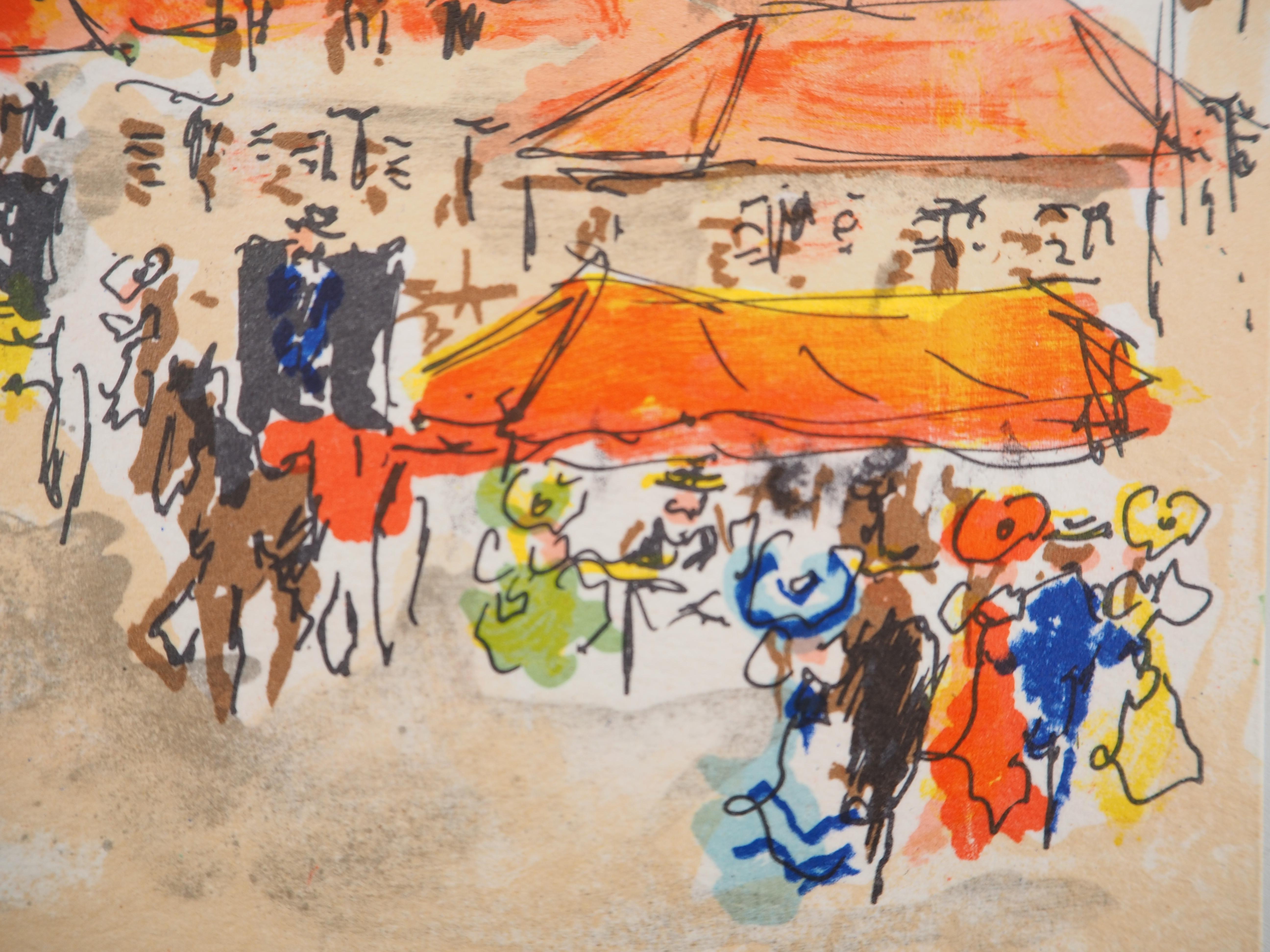 Urbain HUCHET
París : Plaza cerca de Saint Germain, c. 1980

Litografía original
Firmado a lápiz por el artista
Numerado / 350 ejemplares
Sobre vitela Arches 19 x 14 cm (c. 7 x 6 pulg.)

Excelente estado

