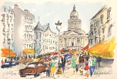 Paris - The Pantheon - Original Lithograph Handsigned and Numbered