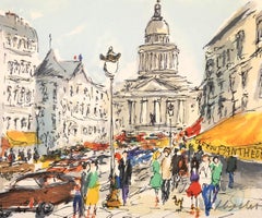 Paris - The Pantheon - Original Lithograph Handsigned N°