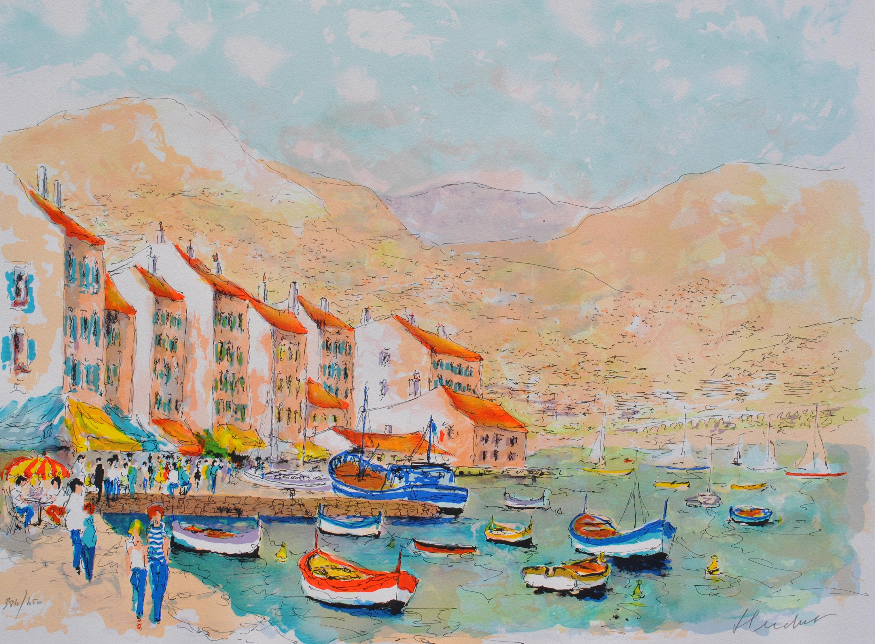 Urbain HUCHET
Sea Side in Saint Tropez

Original lithograph
Handsigned in pencil
Numbered / 450 copies
On vellum 58 x 74 cm (c. 23 x 30 in)

Excellent condition