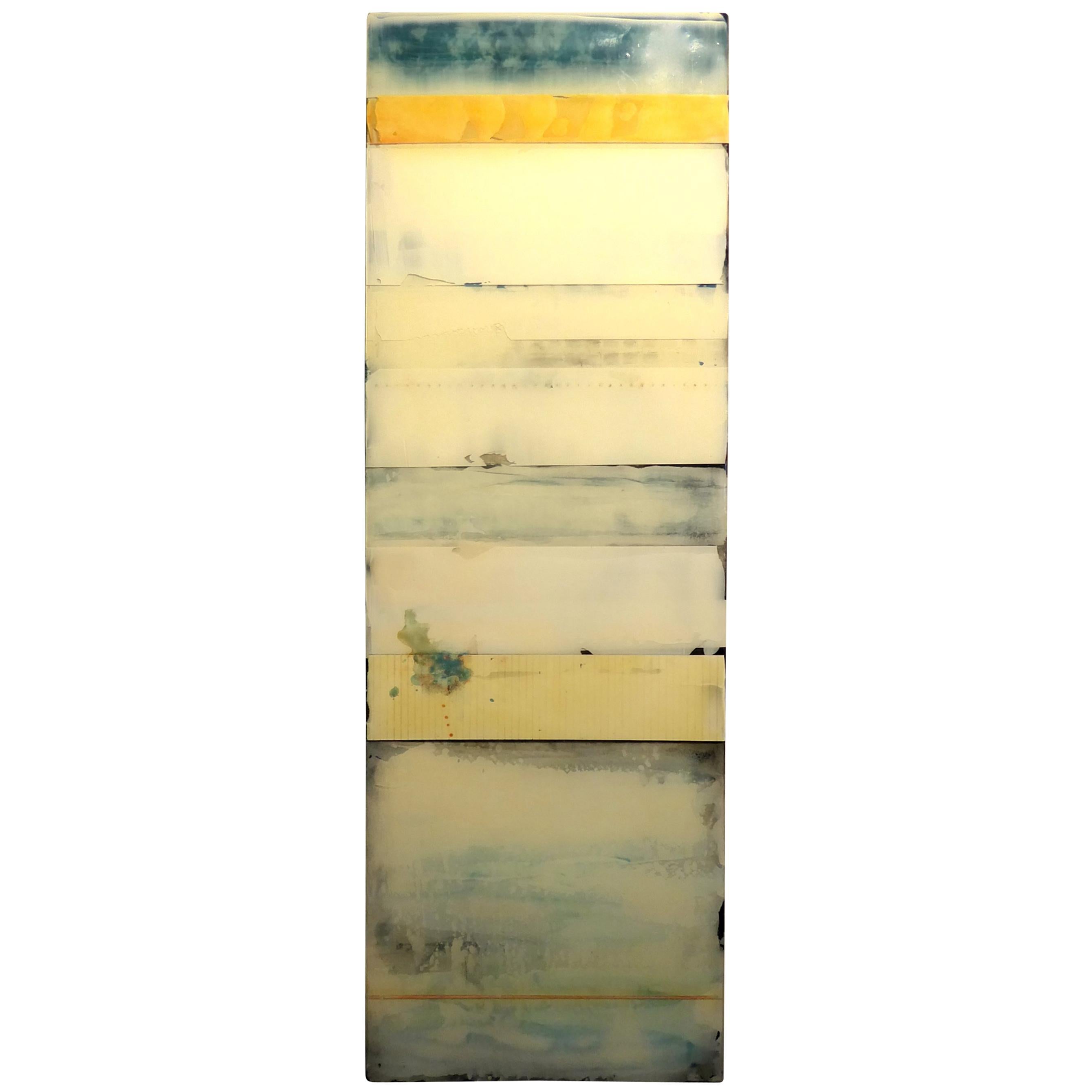"Urban 12" a Contemporary Poured Resin Painting by American Artist Ken Sloan