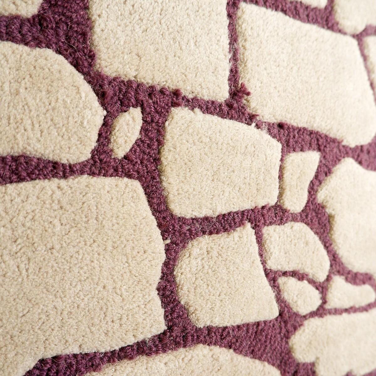 Urban Carpets Großer zweifarbiger Vintage-Teppich - Beige und Aubergine 300x200cm im Zustand „Gut“ im Angebot in Uccle, BE