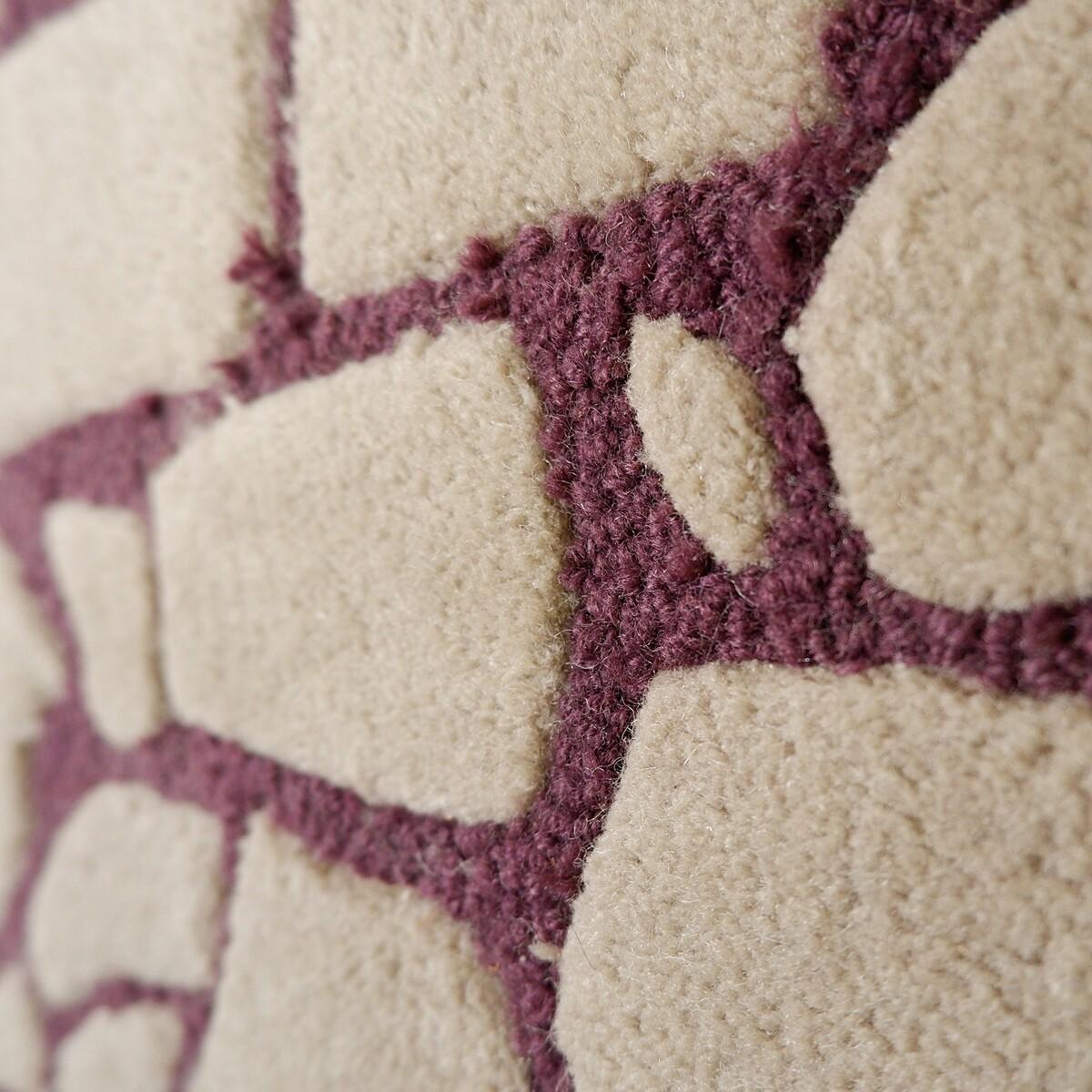Urban Carpets Großer zweifarbiger Vintage-Teppich - Beige und Aubergine 300x200cm (20. Jahrhundert) im Angebot