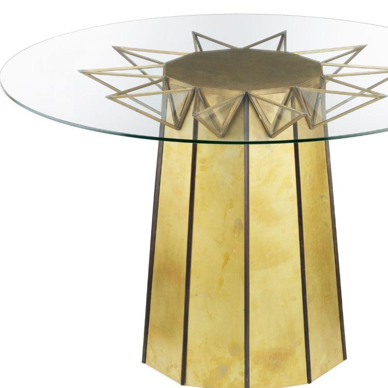 Contemporary Urban circus brass table For Sale