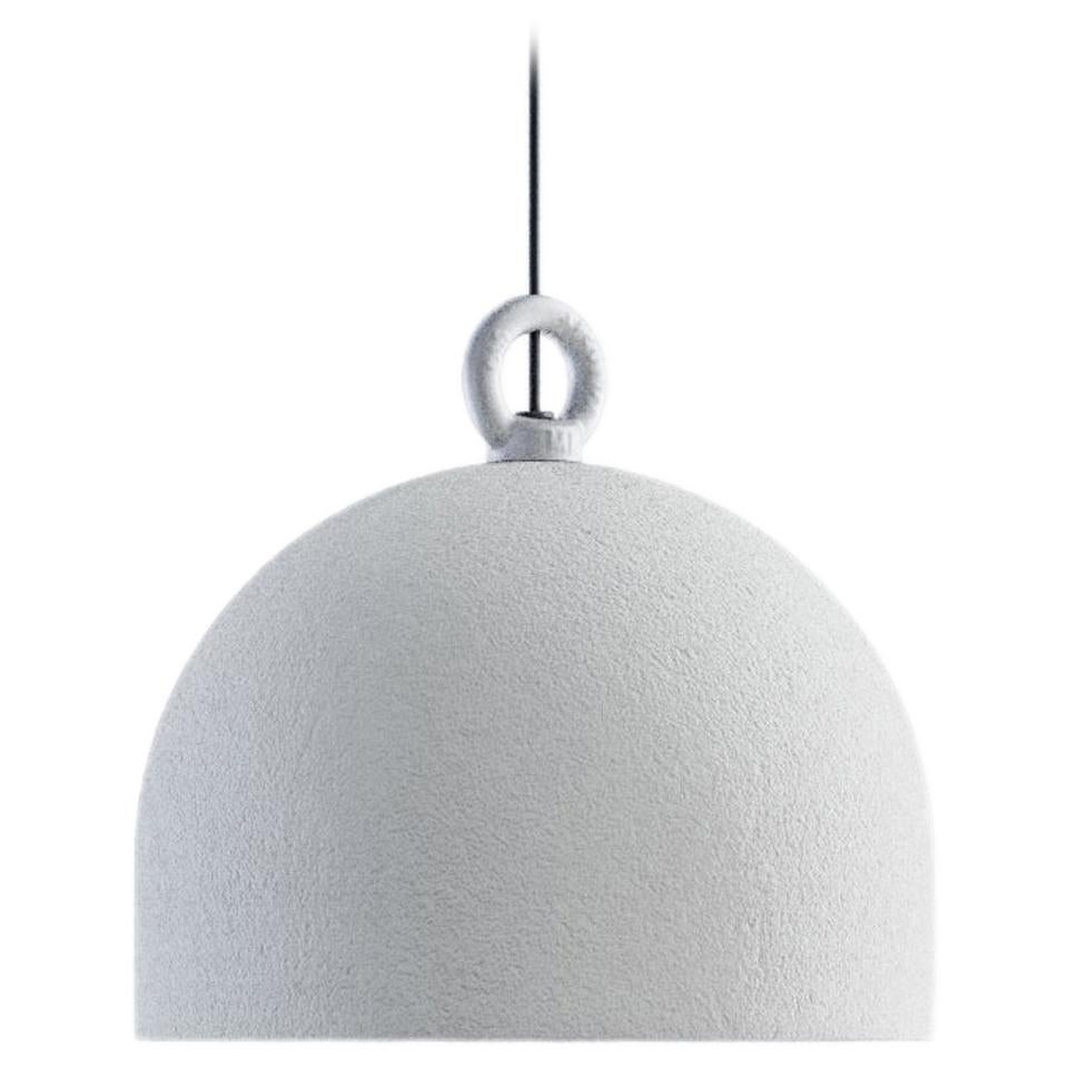 Urban Concrete 25 Suspension in White with Soft Gray Diffuser by Diesel Living For Sale
