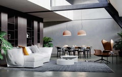 URBAN CONCRETE 25 Suspension lamp in Pink Dust by Diesel Living with Lodes