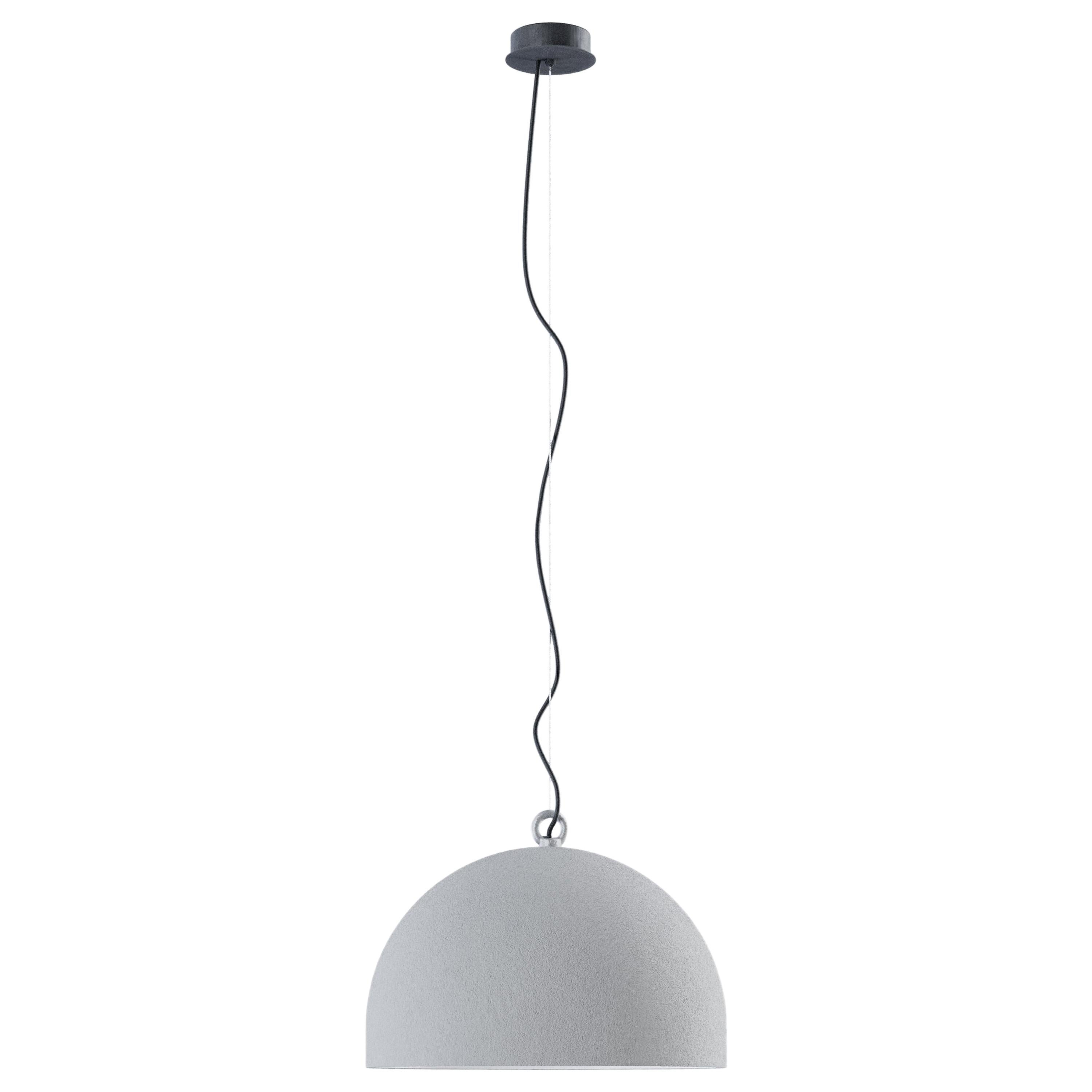 Urban Concrete 50 Suspension in White with Tough Gray Diffuser by Diesel Living For Sale