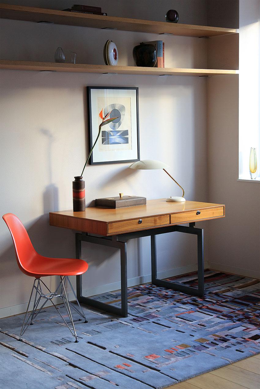 Post-Modern Urban Cornel Red Rug by Volver Studios For Sale