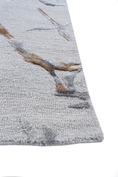 Urban Cosmo Abstract Antique White Warm Spice 8x10 Feet Hand Tufted Rug Carpet