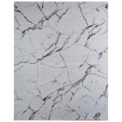 Urban Cosmo Abstract Antique White Warm Spice 8x10 Feet Hand Tufted Rug Carpet