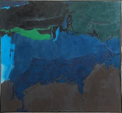 Coussin urbain « Standing Pool », champ de couleurs expressionniste abstrait, amérindien