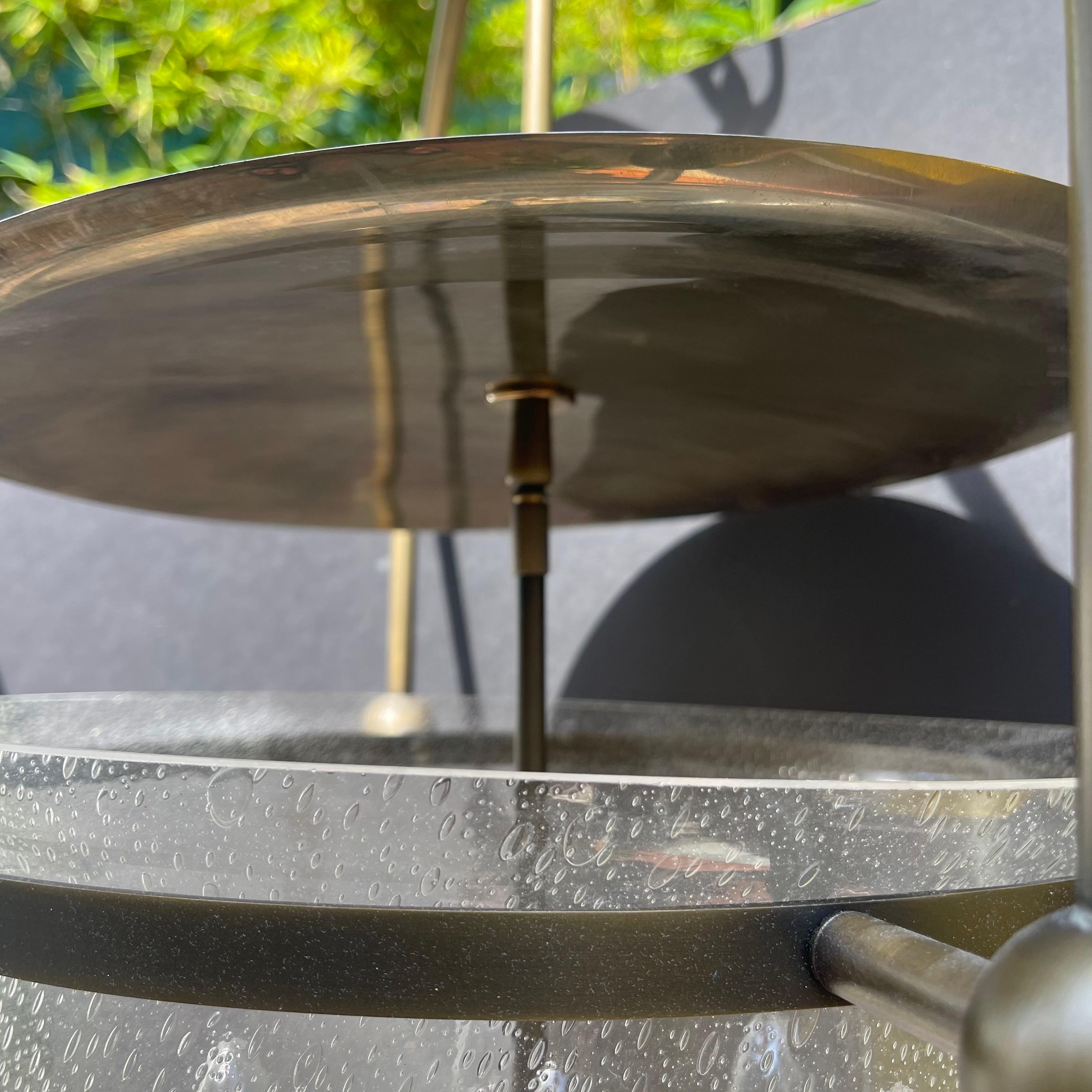 Urban Electric Smoke Bell, Hängeleuchte aus antikem Messing mit Zierglas und antiker Messing-Hängelampe im Angebot 10