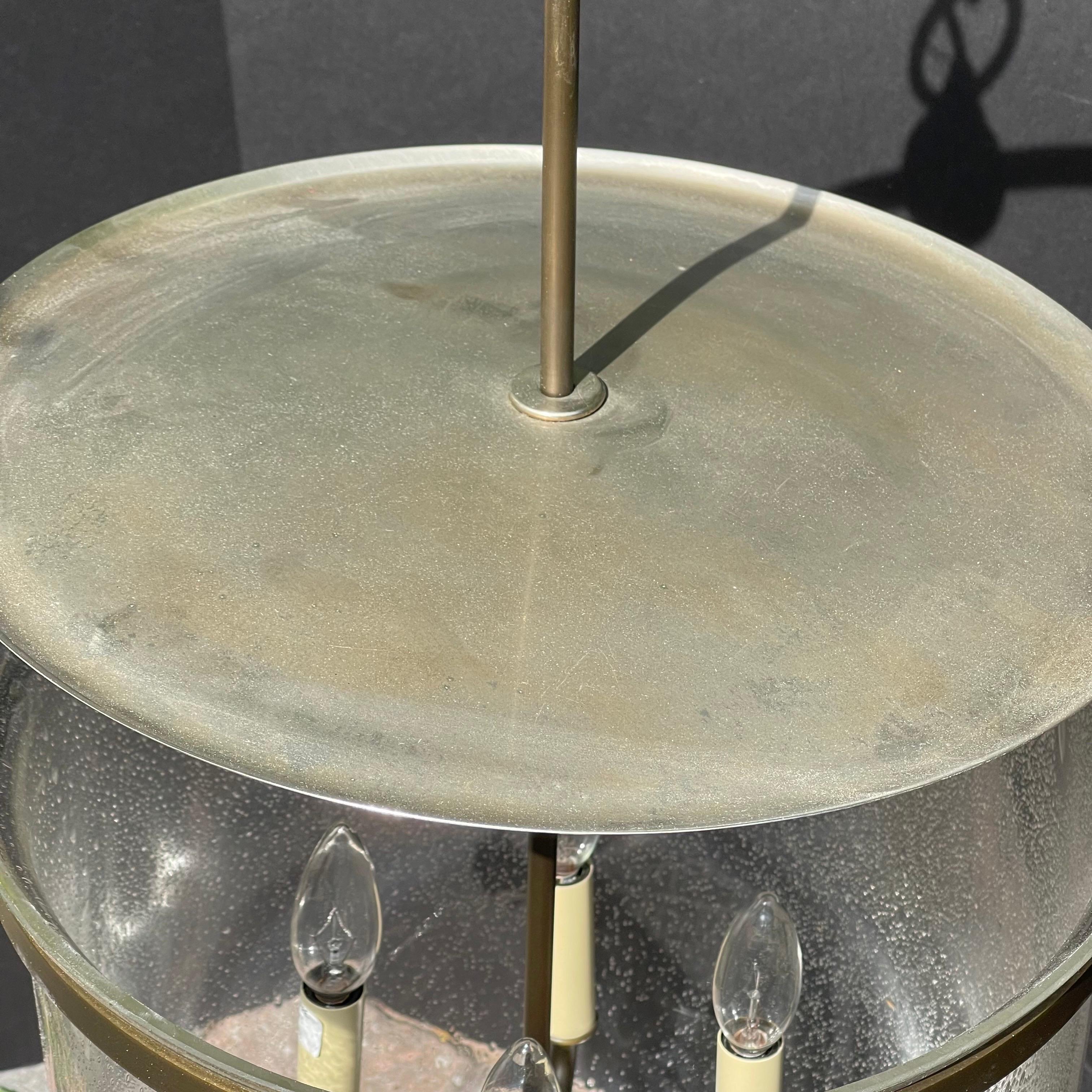 Urban Electric Smoke Bell, Hängeleuchte aus antikem Messing mit Zierglas und antiker Messing-Hängelampe im Angebot 4