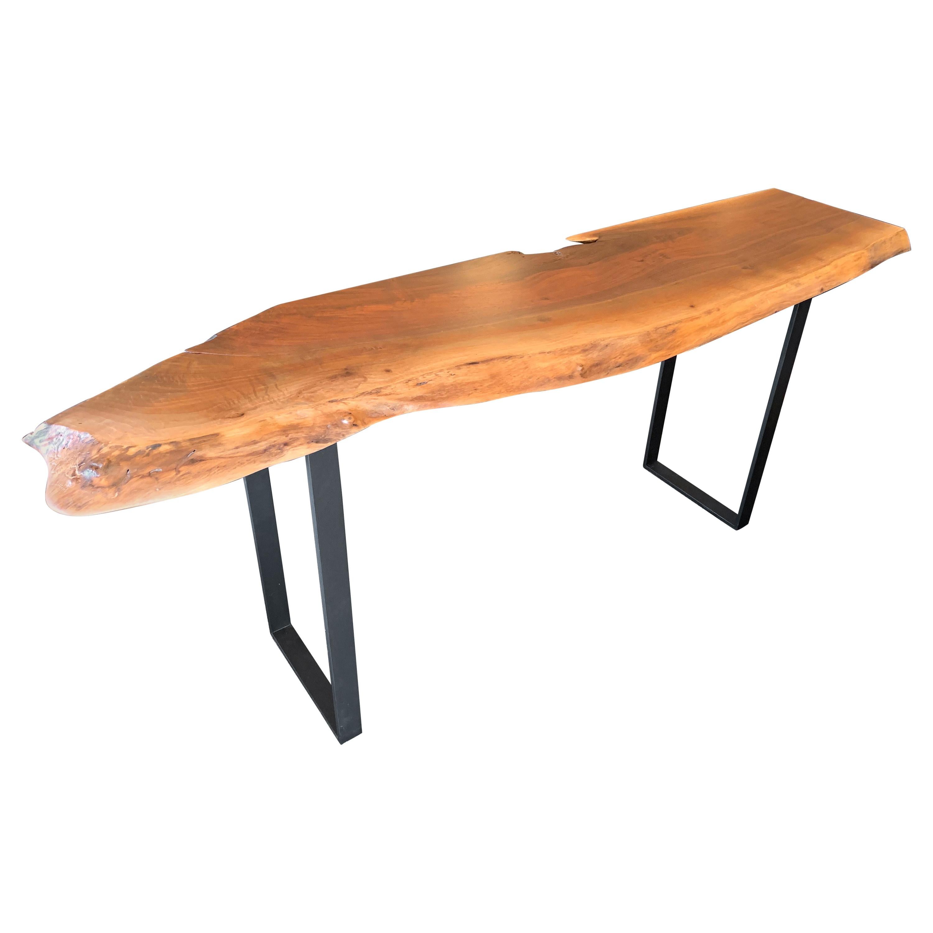 Urban Hardwoods Live Edge Maple Console For Sale